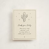 "El Ranchero" - Baby Shower Insert Cards in Rust by Ani Somi - Front