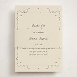 "Doodle Sip and See" - Baby Shower Insert Cards in Ivory by Stephanie Heinrich Godbout - With Bellyband