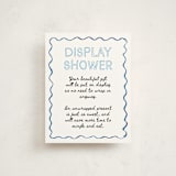 "Nautical doodles" - Baby Shower Insert Cards in Denim by Cass Loh - Front