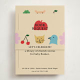 "Park Slope" - Baby Shower Insert Cards in Rainbow by Studio Suku - With Bellyband