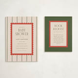 "Prep Room" - Baby Shower Insert Cards in Taupe by Ashlee Townsend - With Invitation