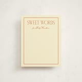 "The Club Crest" - Baby Shower Insert Cards in Citrus by Ashlee Townsend - Front
