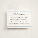 "Sweetly Scalloped" - Baby Shower Insert Cards in Sky by Catherine Culvenor - Front