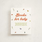 "Modern Peach Floral" - Baby Shower Insert Cards in Daffodil by Felicia Balestrere - Front