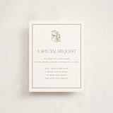 "The Little Heirloom" - Baby Shower Insert Cards in Rose by Lucrecia Caporale - Front
