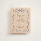 "Bottles and Brews" - Baby Shower Insert Cards in Periwinkle by Jamie Alexander - Front