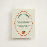 "little cutie sticker" - Baby Shower Insert Cards in Aqua by Studio Suku - Front