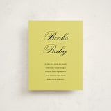 "Georgia" - Baby Shower Insert Cards in Wasabi by Rachel Cassel - Front