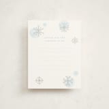 "Snowflakes" - Baby Shower Insert Cards in Glacier by Baumbirdy - Front