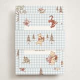 "Disney's Fun Pooh" - Baby Shower Insert Cards in Sky by Teju Reval - With Bellyband