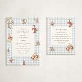 "Disney's Fun Pooh" - Baby Shower Insert Cards in Sky by Teju Reval - With Invitation