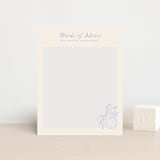 "Love Birds" - Baby Shower Insert Cards in Porcelain by Rebecca Smith - Front