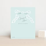 "Dainty" - Baby Shower Insert Cards in Tiffany Blue by Paper Raven Co. - Front