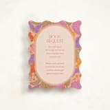 "Vintage Garden" - Baby Shower Insert Cards in Peach by Simona Camp - Front