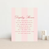 "Campania" - Baby Shower Insert Cards in Fragola by Megan Davis - Front