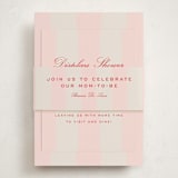 "Campania" - Baby Shower Insert Cards in Fragola by Megan Davis - With Bellyband