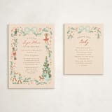 "Little Sugar Plum" - Baby Shower Insert Cards in Cream by Jennifer Wick - With Invitation