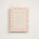 "Woodland" - Baby Shower Insert Cards in Rose by Erin German - Front