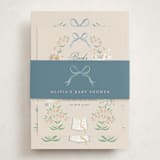 "Hey, diddle diddle" - Baby Shower Insert Cards in Forget-me-not by Jamie Alexander - With Bellyband