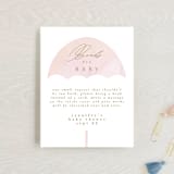 "gilded shower" - Baby Shower Insert Cards in Rose by Phrosné Barwood - Front