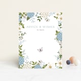 "Garden Love" - Baby Shower Insert Cards in Periwinkle by Susan Moyal - Front