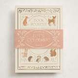 "Woodland storybook" - Baby Shower Insert Cards in Ecru by Creo Study - With Bellyband