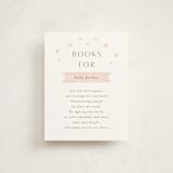"Pooh and Piglet" - Baby Shower Insert Cards in Blush by Katherine Moynagh - Front