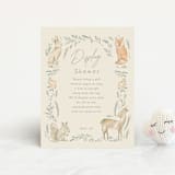 "Vintage woodland" - Baby Shower Insert Cards in Ginger by Creo Study - Front