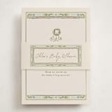 "Baby little toys" - Baby Shower Insert Cards in Seafoam by Lucrecia Caporale - With Bellyband