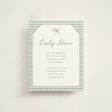 "Lily" - Baby Shower Insert Cards in Lilypad by Leah Bisch - Front