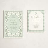 "Lily" - Baby Shower Insert Cards in Lilypad by Leah Bisch - With Invitation