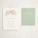 "Sweet Child" - Baby Shower Insert Cards in Blush by Paper Raven Co. - With Invitation
