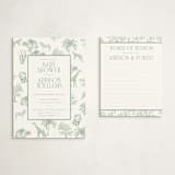 "Safari" - Baby Shower Insert Cards in Palm by Jenna Holcomb - With Invitation