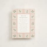 "Rose Quilt" - Baby Shower Insert Cards in Blush by Jennifer Holbrook - Front
