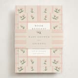 "Rose Quilt" - Baby Shower Insert Cards in Blush by Jennifer Holbrook - With Bellyband