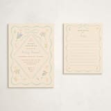 "petite corners" - Baby Shower Insert Cards in Seafoam by Jennifer Wick - With Invitation