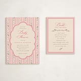 "Very Berry" - Baby Shower Insert Cards in Berry by letterfix - With Invitation