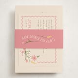 "little bud" - Baby Shower Insert Cards in Garden by letterfix - With Bellyband