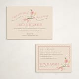 "little bud" - Baby Shower Insert Cards in Garden by letterfix - With Invitation