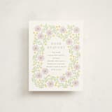 "Blooming Baby Frame" - Baby Shower Insert Cards in Daisy by Baumbirdy - Front