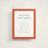 "Rookie Season" - Baby Shower Insert Cards in Cherry by Paper Raven Co. - Front