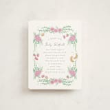 "French Style" - Baby Shower Insert Cards in Melon by frau brandt - Front