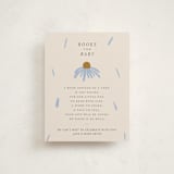 "Flower Sprinkle" - Baby Shower Insert Cards in Sky by Aviva Atri - Front
