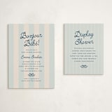 "Mariniere" - Baby Shower Insert Cards in Marina by Olivia Raufman - With Invitation