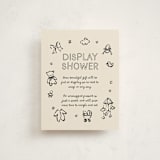 "Bundle of Joy Sketches" - Baby Shower Insert Cards in Onyx by Cass Loh - Front