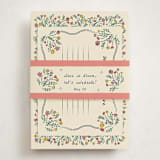 "Blossoming Love" - Baby Shower Insert Cards in Midnight by Sarah Rosenthal - With Bellyband