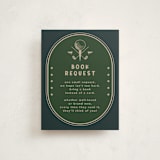 "by par" - Baby Shower Insert Cards in Evergreen by Susan Zinader - Front