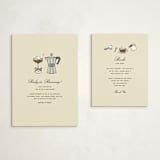 "Espresso" - Baby Shower Insert Cards in Cream by Jennifer Lew - With Invitation