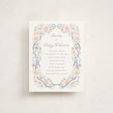 "Garden Magic" - Baby Shower Insert Cards in Lilac by Tamara Hilje - Front