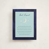 "Midnight Stars" - Baby Shower Insert Cards in Midnight by Ilene Guy - Front